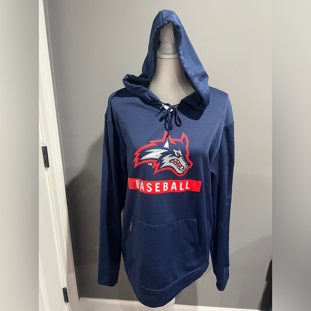 stonybrook baseball hoodie size medium